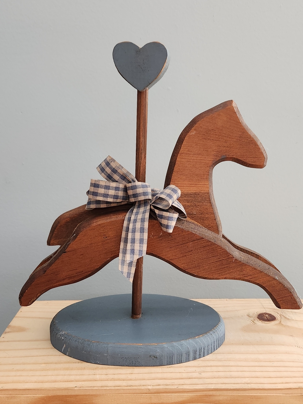 Wooden Horse Countrycore Table Decor